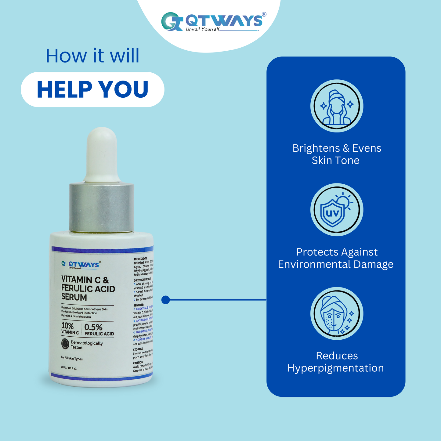 10% VITAMIN C & 0.5% FERULIC ACID SERUM