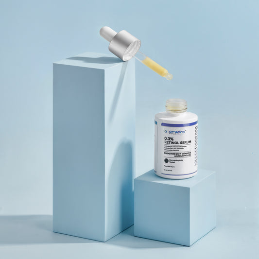 QTWAYS 0.3% Retinol Serum with Bakuchiol & Vitamin B5 | 30ml