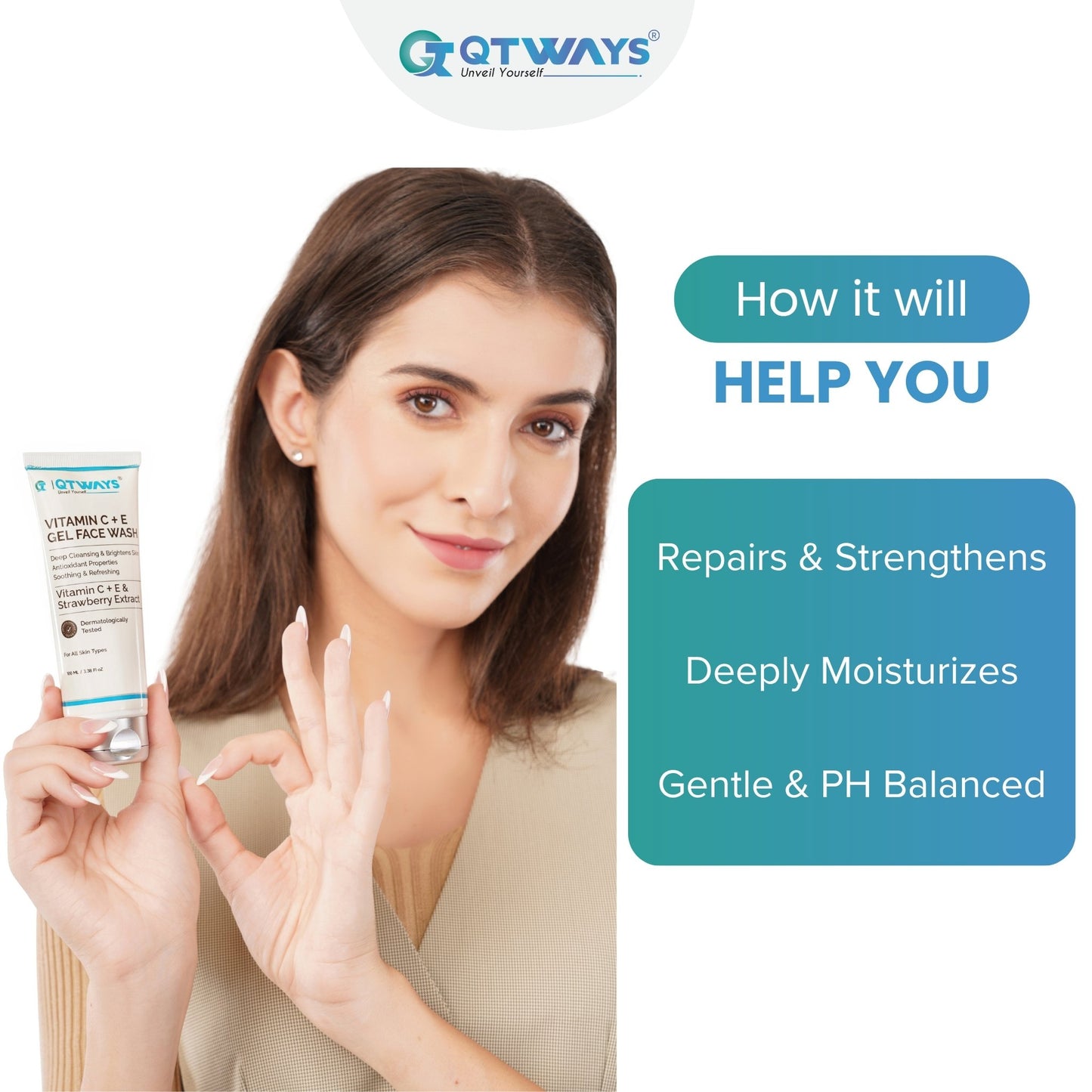 Vitamin C + E Gel Face Wash