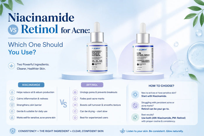 Niacinamide vs Retinol for Acne: Which One Should You Use?