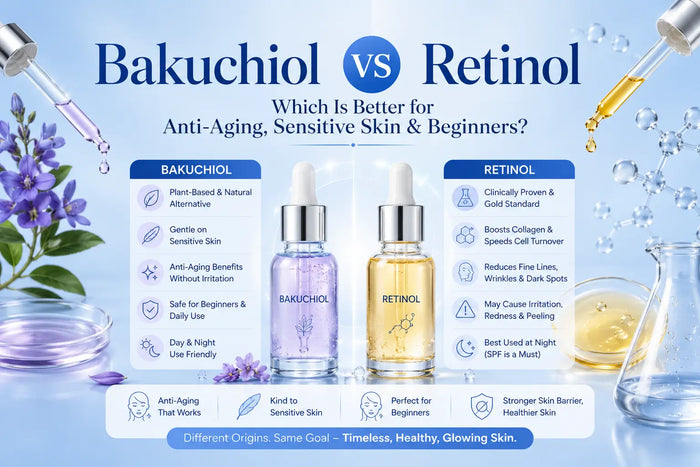 Bakuchiol vs Retinol: Which Is Better for Anti-Aging, Sensitive Skin & Beginners?