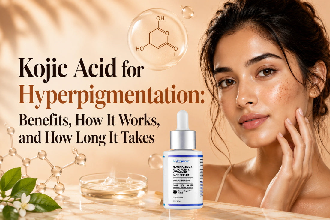 QTWAYS Kojic Acid serum for hyperpigmentation and dark spots