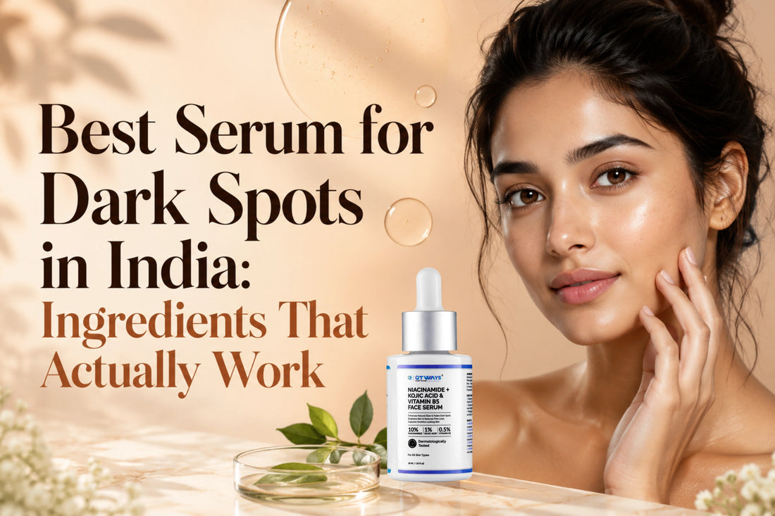 QTWAYS Niacinamide and Kojic Acid serum for dark spots in India