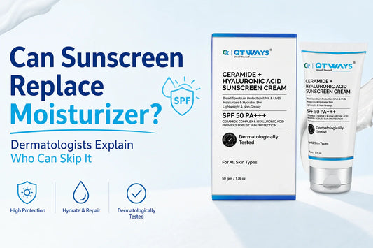 Can sunscreen replace moisturizer for oily, dry, and combination skin