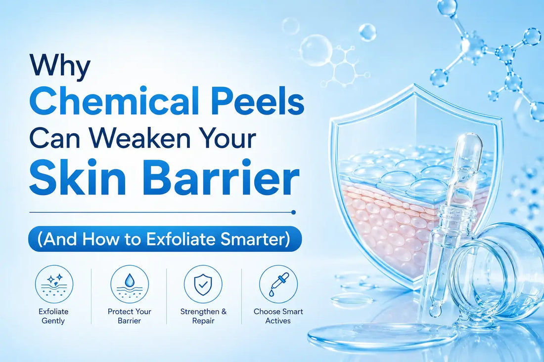 Why chemical peels can weaken your skin barrier and how to exfoliate smarter with barrier-supporting skincare