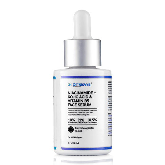 10% Niacinamide + 1% Kojic Acid + Vitamin B5 Face Serum — India’s Only 7-Active Brightening System