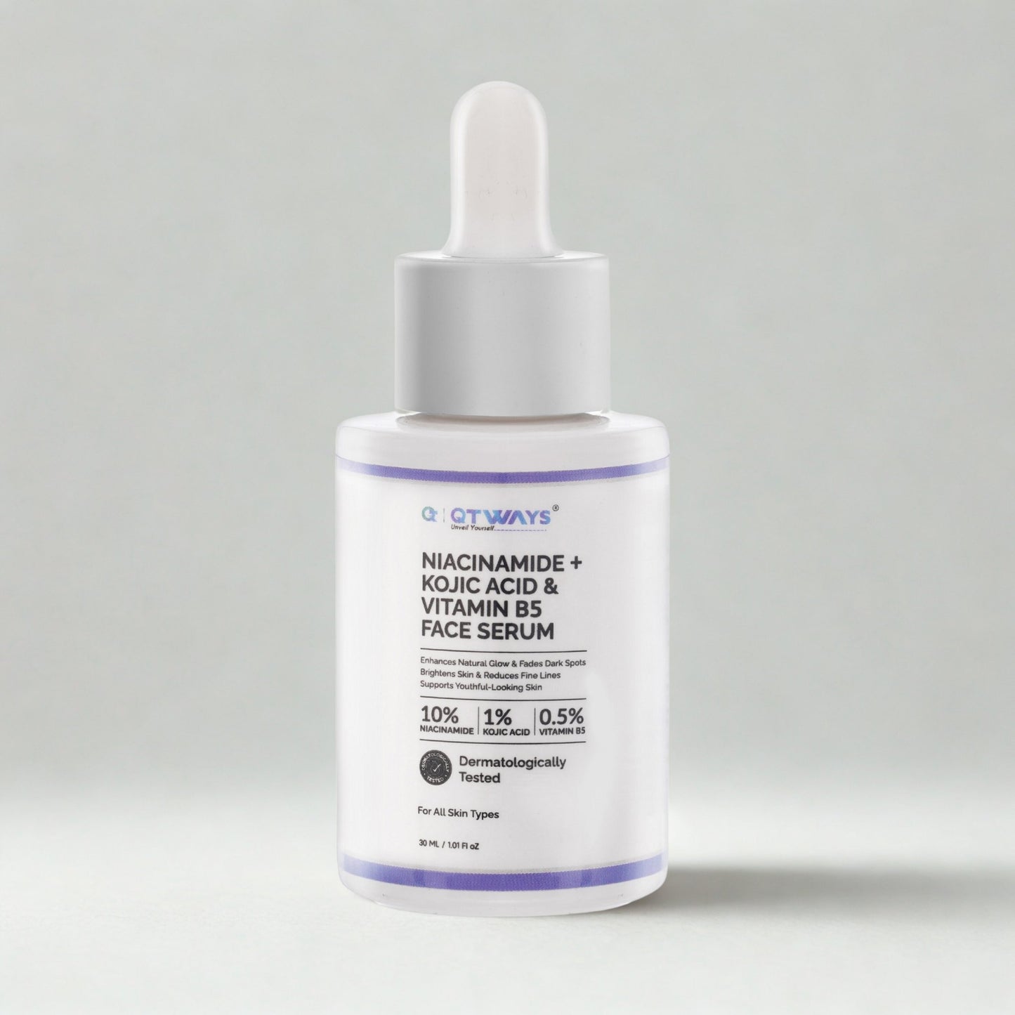10% NIACINAMIDE + 1% KOJIC ACID + 0.5% VITAMIN B5 FACE SERUM