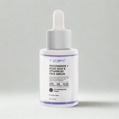 10% NIACINAMIDE + 1% KOJIC ACID + 0.5% VITAMIN B5 FACE SERUM