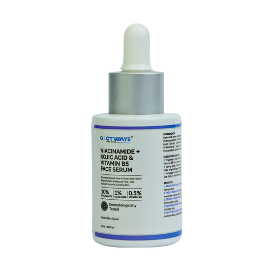 10% NIACINAMIDE + 1% KOJIC ACID + 0.5% VITAMIN B5 FACE SERUM