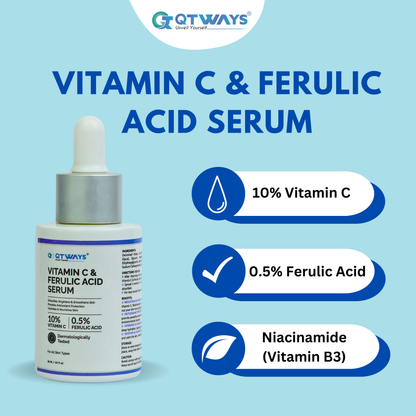 10% VITAMIN C & 0.5% FERULIC ACID SERUM