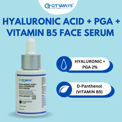 HYALURONIC ACID + PGA + VITAMIN B5 FACE SERUM