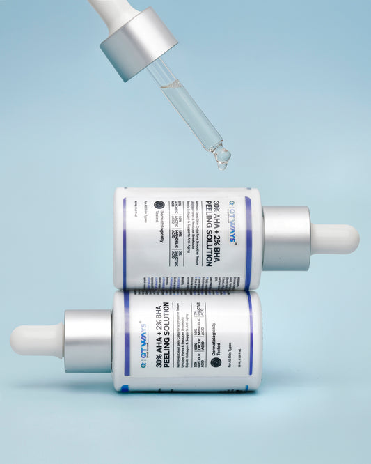 30% AHA + 2% BHA Peeling Solution with D-Panthenol — India’s Only Peel That Repairs While It Exfoliates
