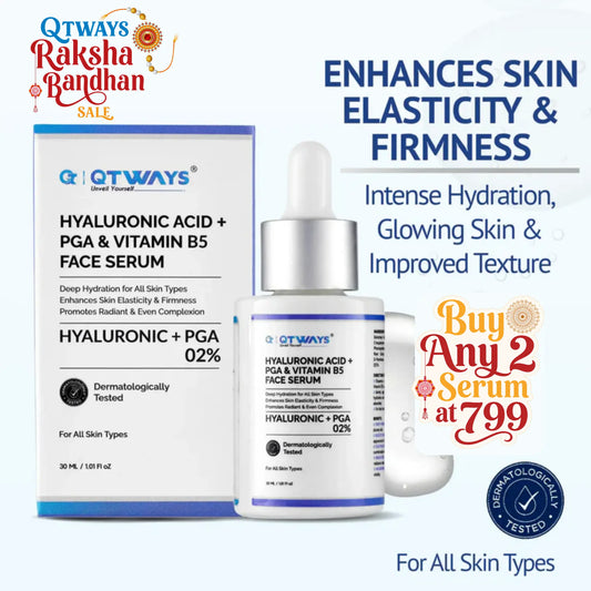 2% Hyaluronic Acid + PGA & Vitamin B5 Face Serum