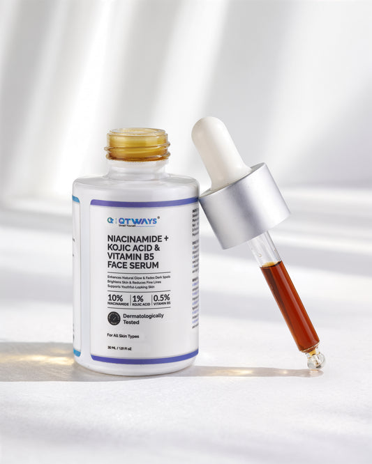 10% Niacinamide + 1% Kojic Acid + Vitamin B5 Face Serum — India’s Only 7-Active Brightening System