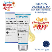 Vitamin C + E Gel Face Wash with Strawberry Extract & D-Panthenol