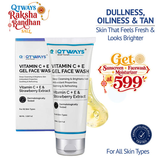 Vitamin C + E Gel Face Wash with Strawberry Extract & D-Panthenol