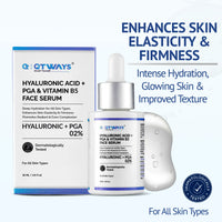 2% Hyaluronic Acid + PGA & Vitamin B5 Face Serum