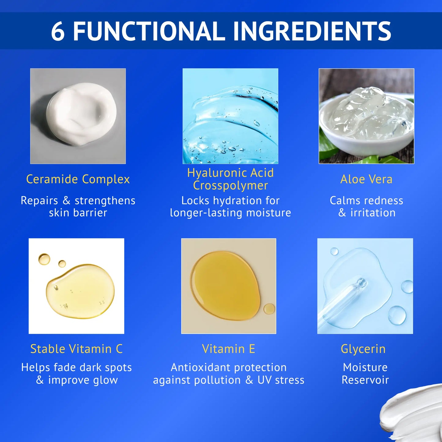 Ceramide Oil-Free Moisturizer with Hyaluronic Acid & Vitamin C+E