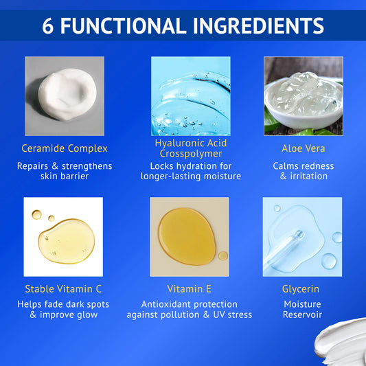 Ceramide Oil-Free Moisturizer with Hyaluronic Acid & Vitamin C+E