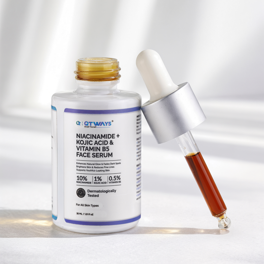 10% Niacinamide + 1% Kojic Acid + Vitamin B5 Face Serum — India’s Only 7-Active Brightening System