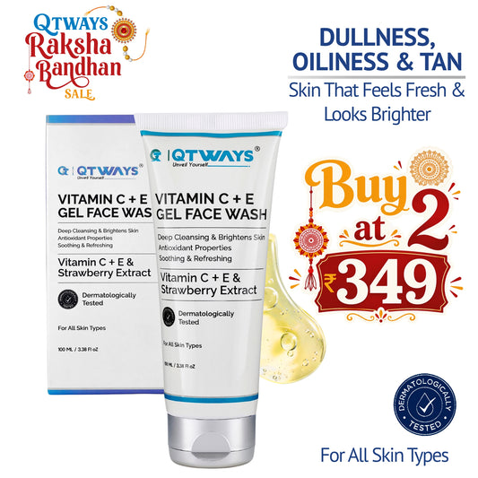 Vitamin C + E Gel Face Wash with Strawberry Extract & D-Panthenol