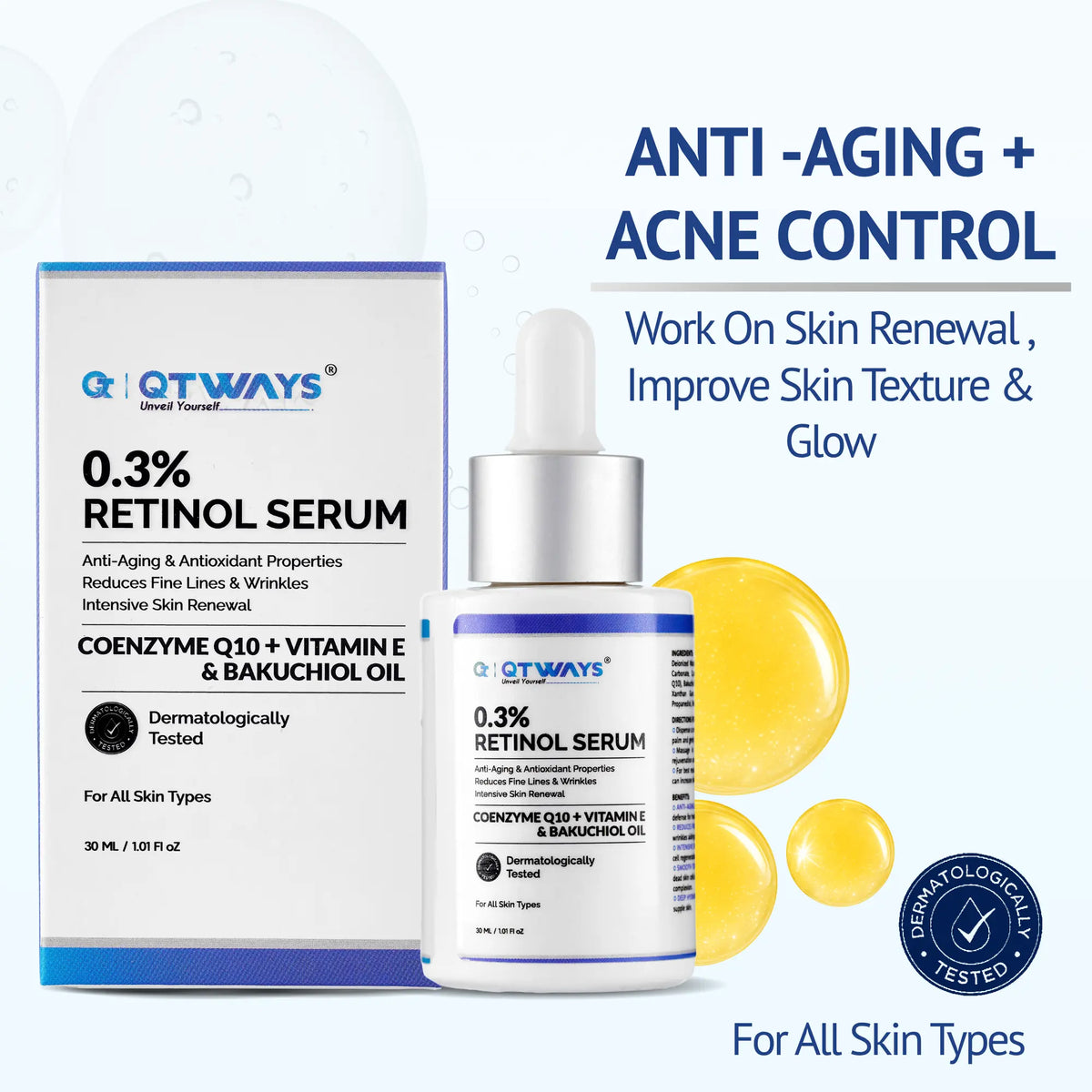 0.3% Retinol Serum with Bakuchiol & Vitamin B5