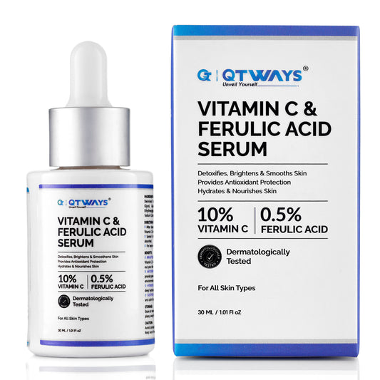 Vitamin C & 0.5% 10% Ferulic Acid Brightening Serum — The Antioxidant Powerhouse for Glowing, Even-Toned Skin
