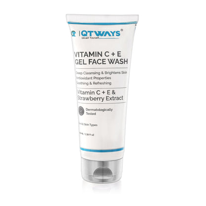 VITAMIN C + E GEL FACE WASH