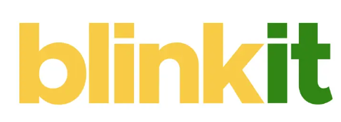 Blinkit marketplace logo indicating that Qtways skincare and wellness products are available for quick online delivery through Blinkit across Delhi NCR.