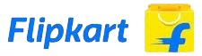 Flipkart marketplace logo indicating that Qtways skincare and wellness products are available for online purchase through Flipkart with convenient delivery across India.