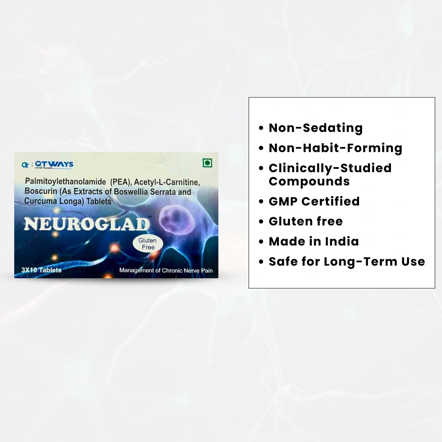 Neuroglad nerve support tablets key benefits and quality assurance
