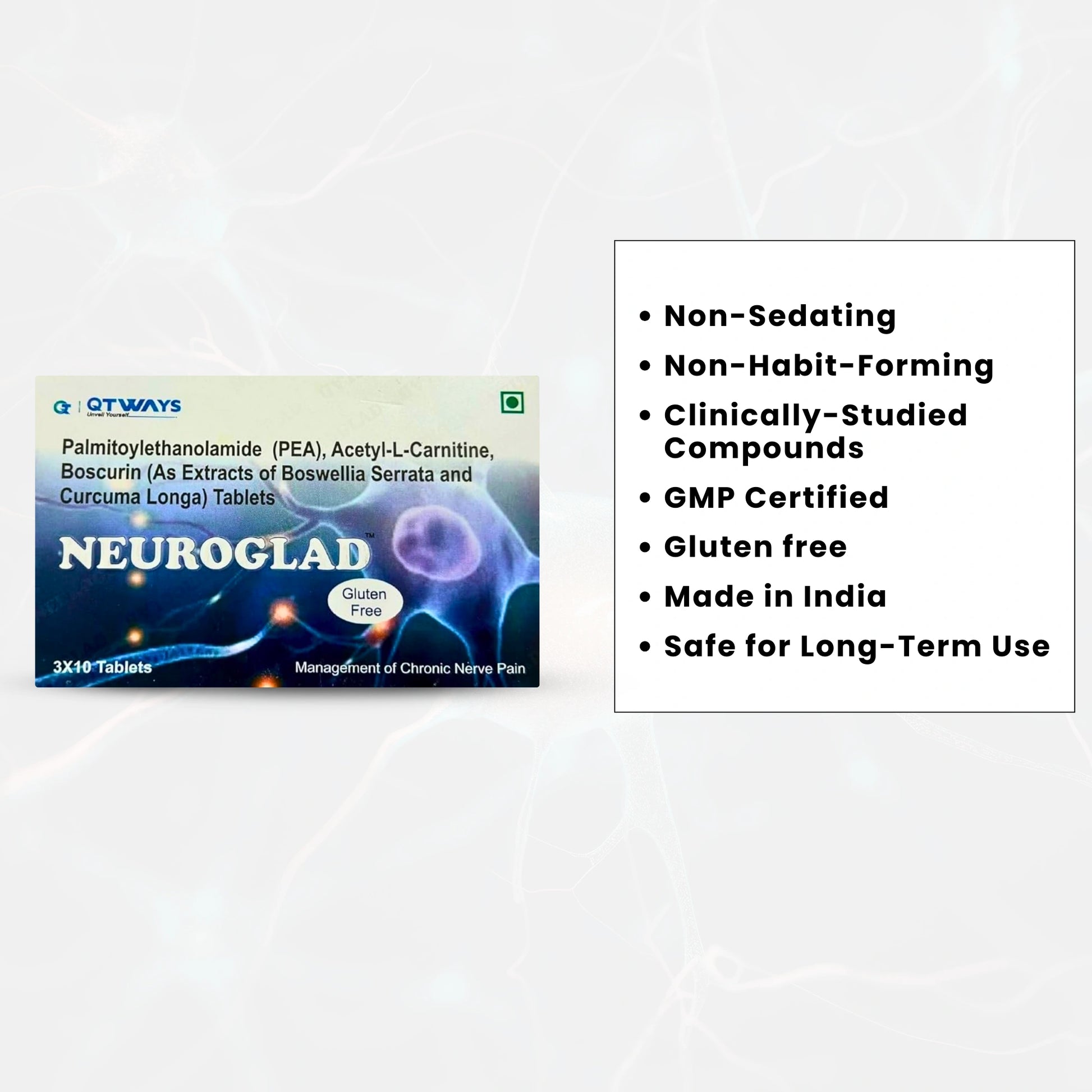 Neuroglad nerve support tablets key benefits and quality assurance