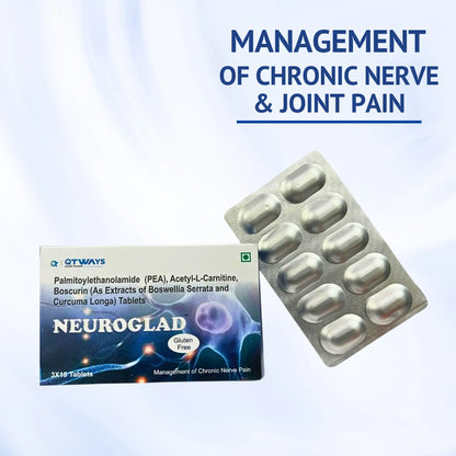 Neuroglad tablets for chronic nerve pain and joint health support