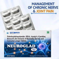Neuroglad tablets for chronic nerve pain and joint health support