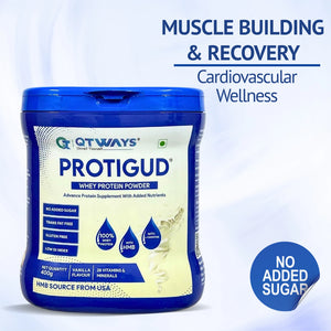 Protigud™ 100% Whey Protein Powder with HMB 3g & L-Carnitine