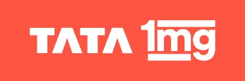 Tata 1mg marketplace logo indicating that Qtways skincare and wellness products are available for online purchase through Tata 1mg with trusted healthcare and doorstep delivery across India.